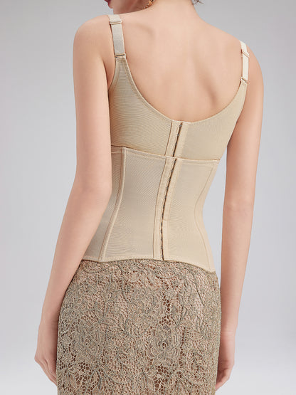 Reversible Embroidered Waist Cincher