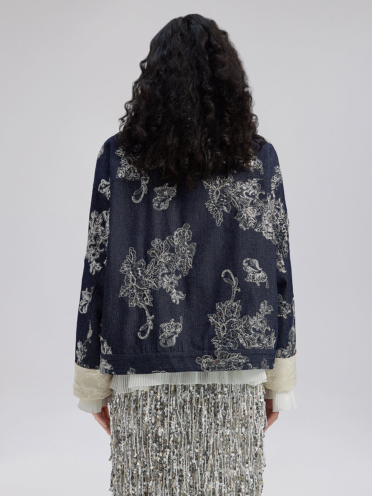 Reversible Embroidered Denim Jacket