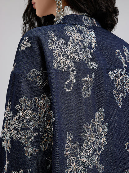 Reversible Embroidered Denim Jacket