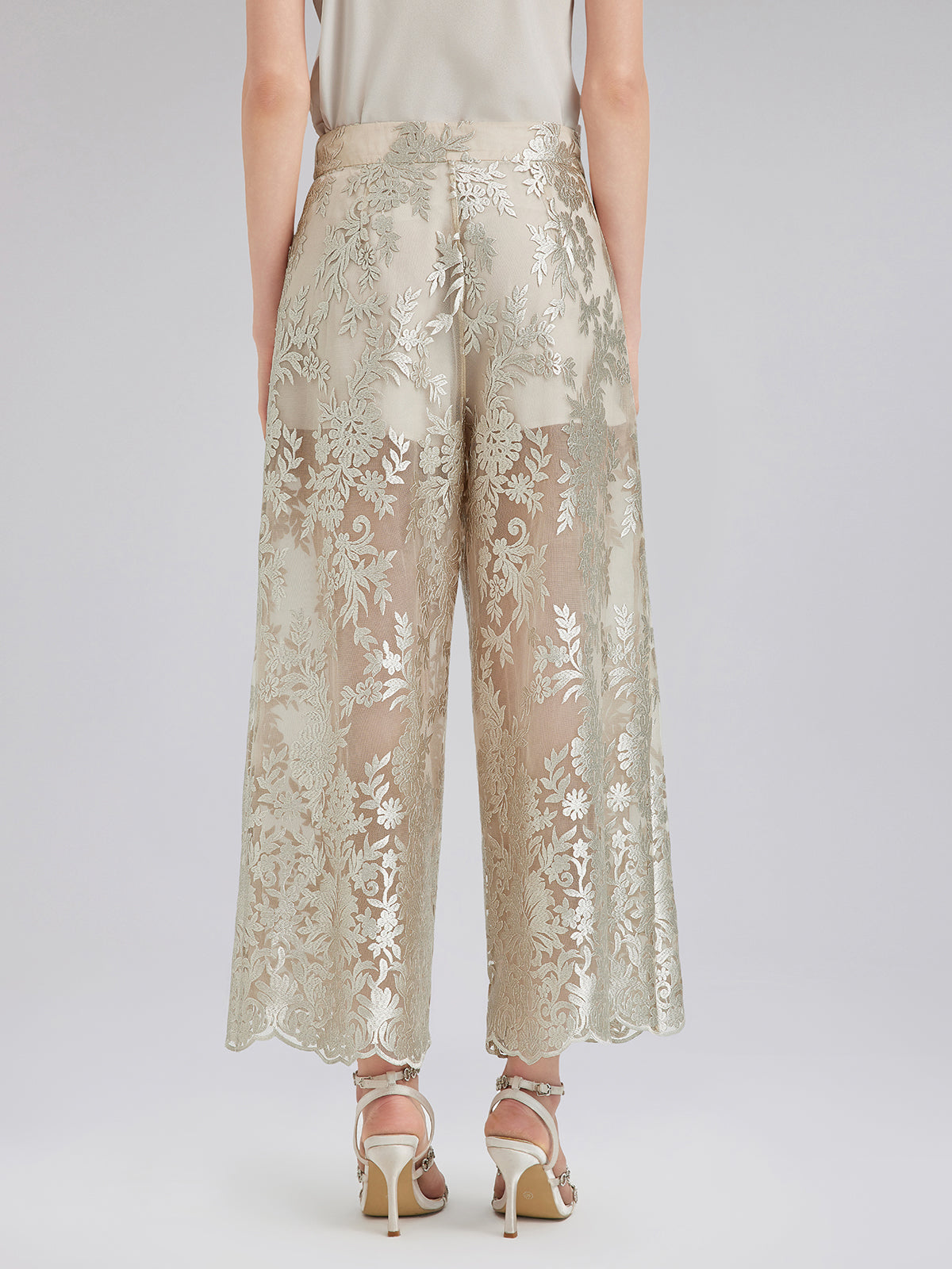 Vintage Embroidered Relaxed Trousers