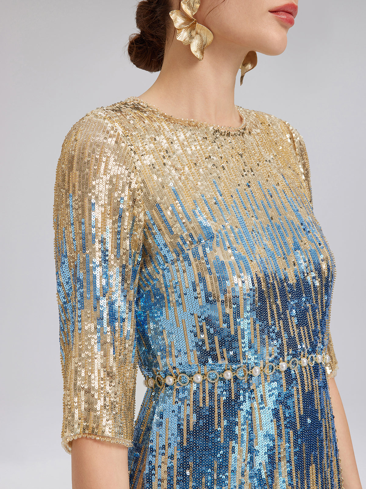 Pearl Crystal Ring Waist Chain