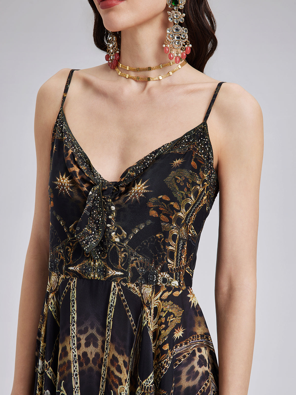 baroque silk dress Ulla Johnson Isla Silk Dress In Baroque - 70% Off