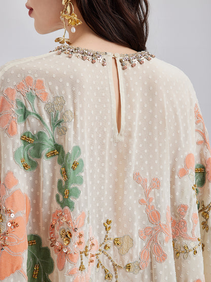 Embellished Embroidered Elegance Dress