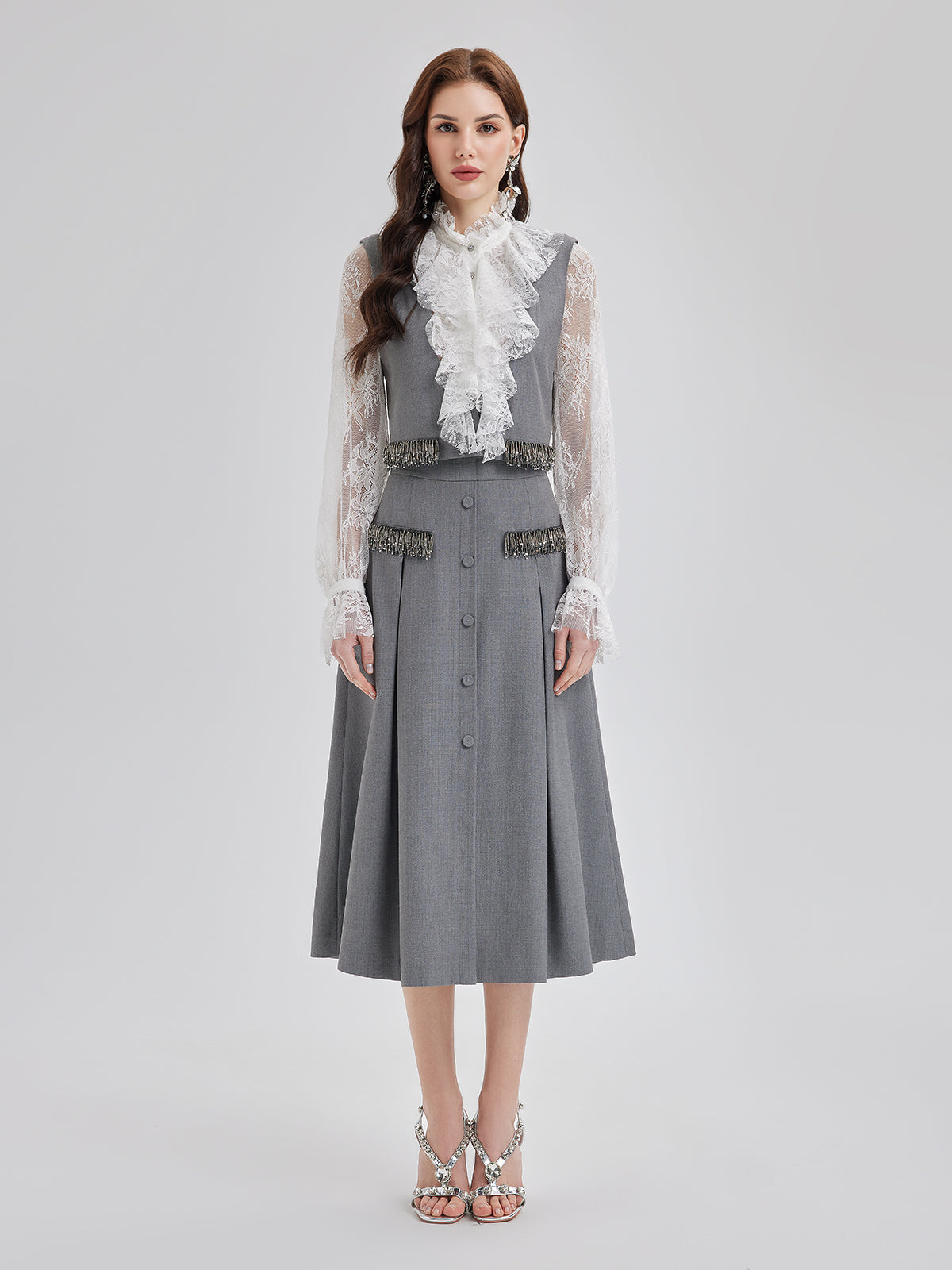 Final Sale | Effortless Elegance Silk A-Line Skirt