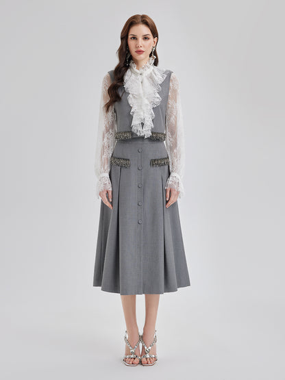 Effortless Elegance Silk A-Line Skirt