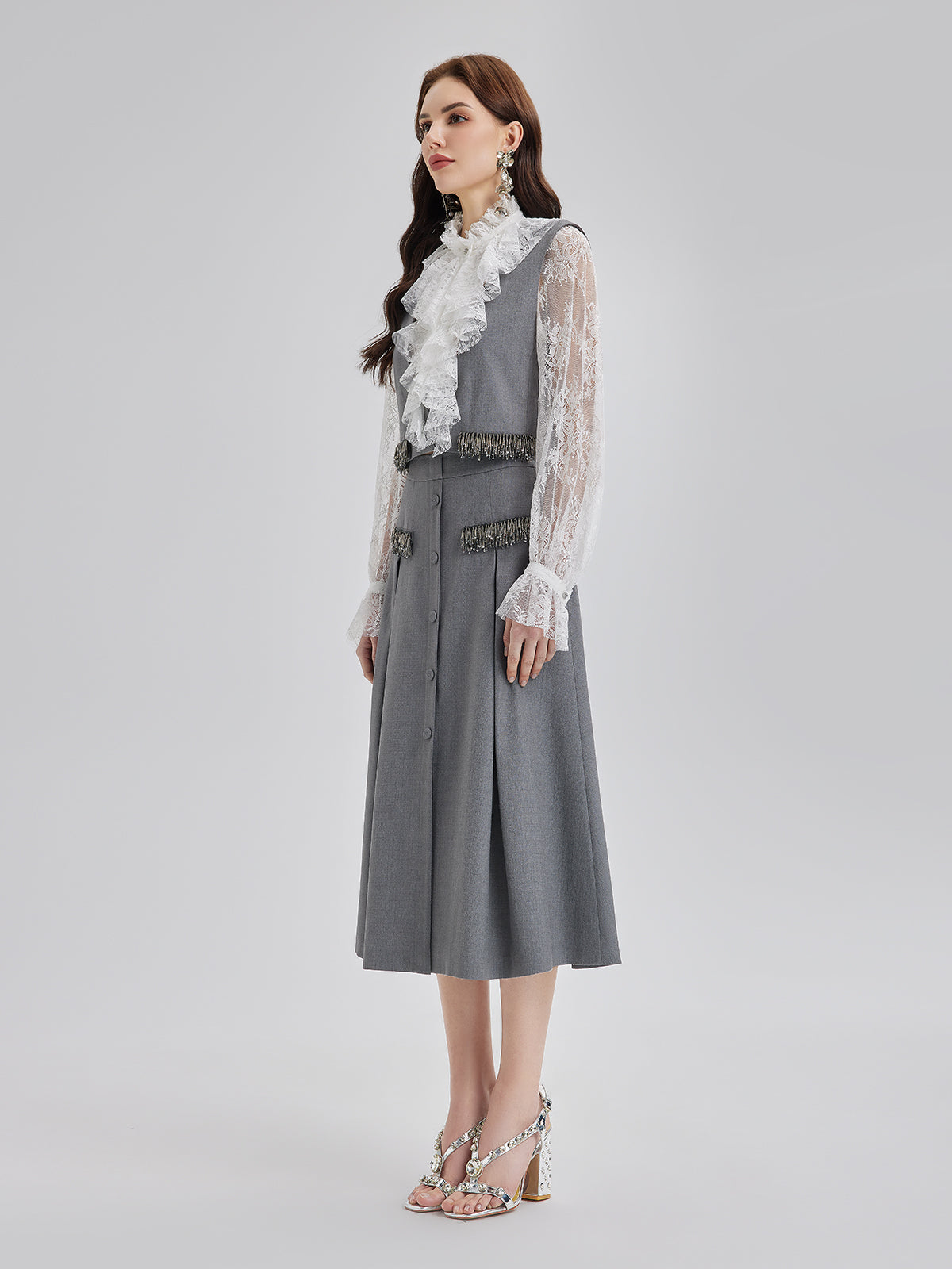Final Sale | Effortless Elegance Silk A-Line Skirt