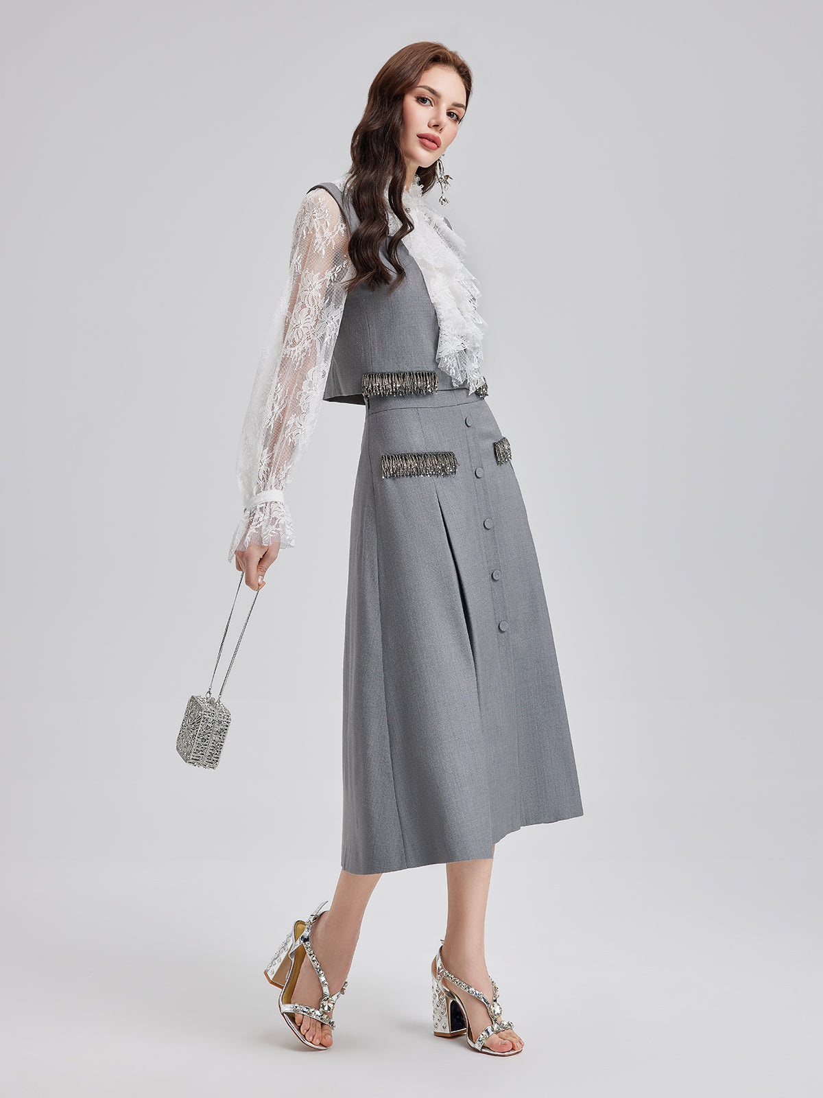 Final Sale | Effortless Elegance Silk A-Line Skirt