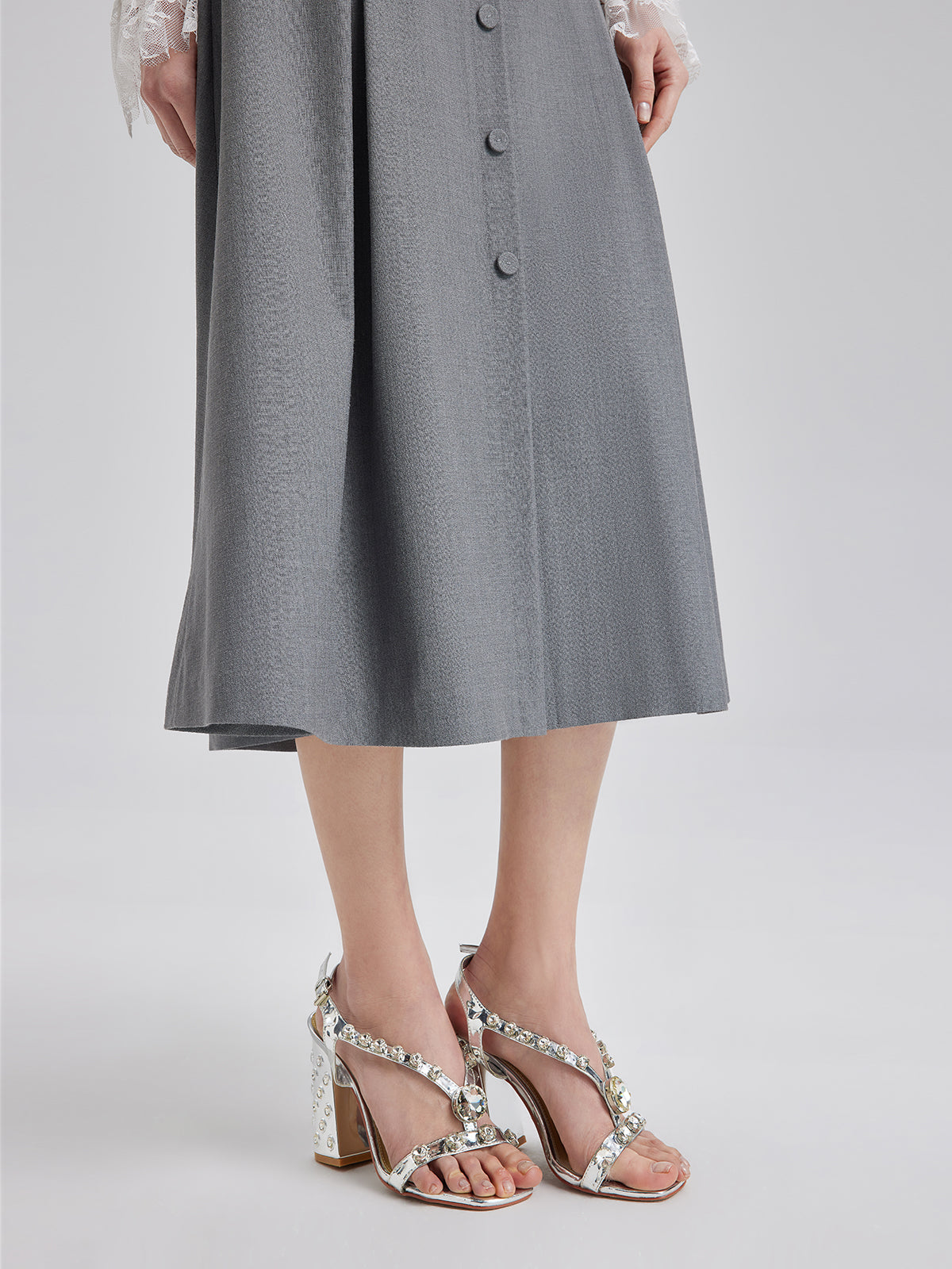 Effortless Elegance Silk A-Line Skirt