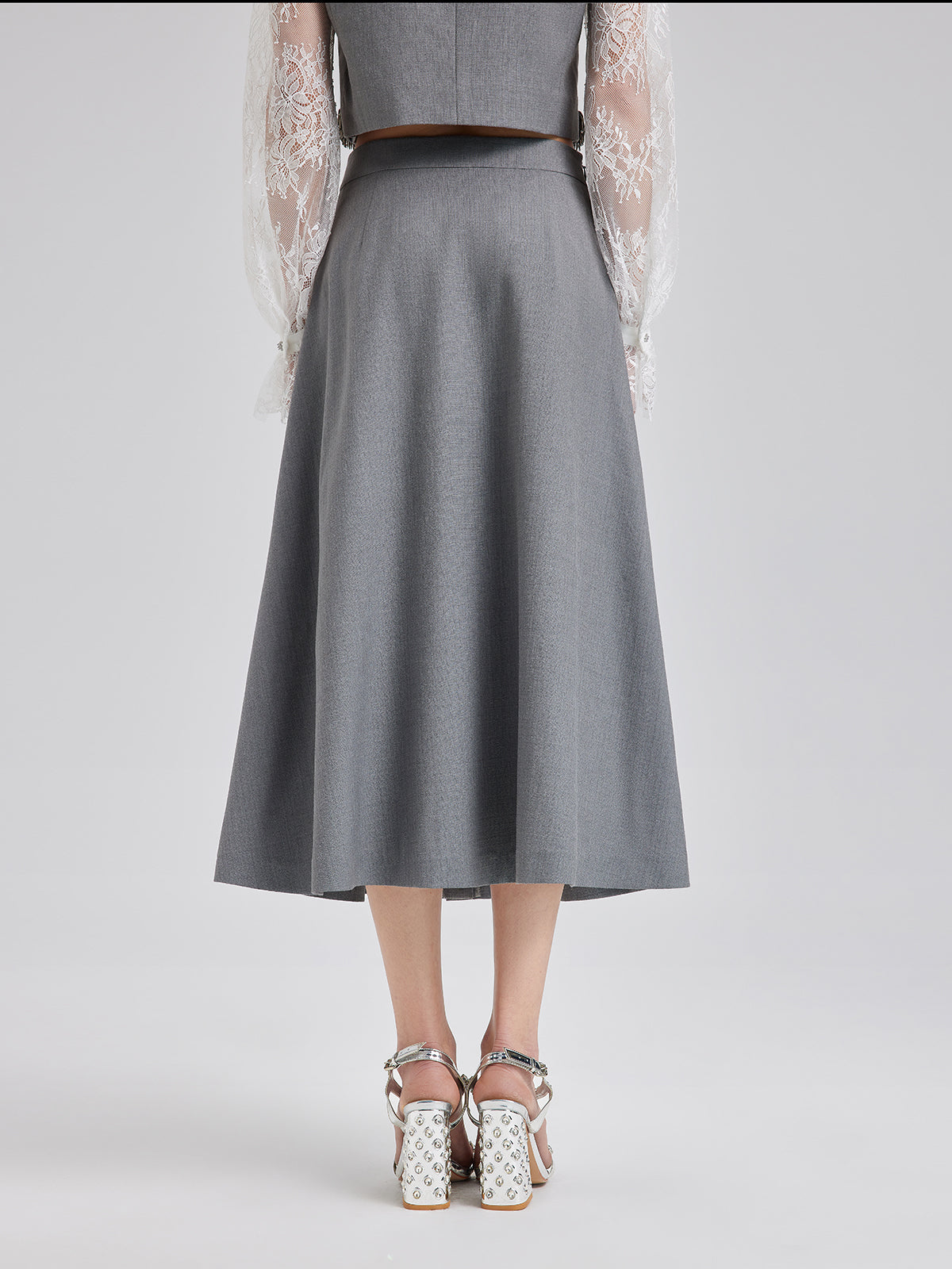 Final Sale | Effortless Elegance Silk A-Line Skirt