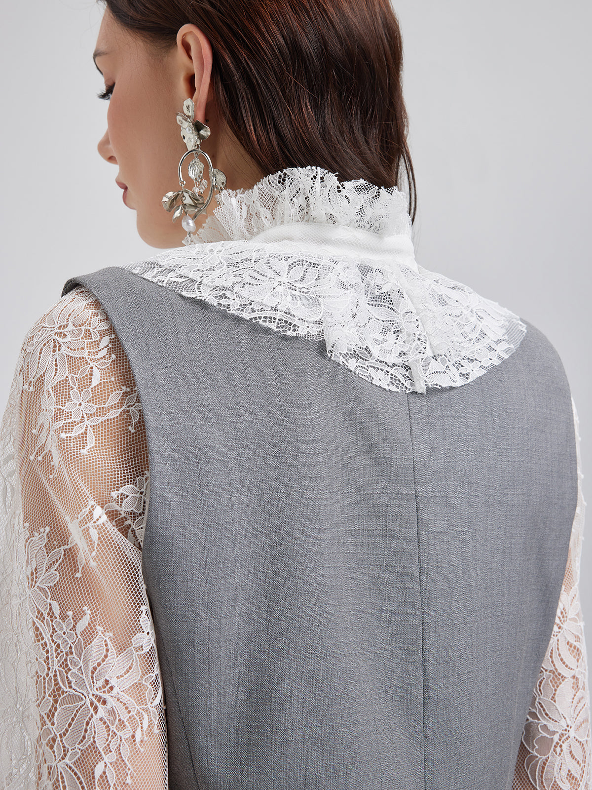 Effortless Elegance Silk Lace Blouse