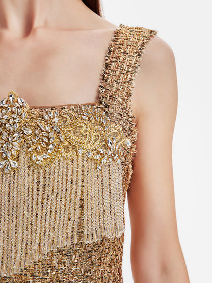 Fringe Gold Thread Dress