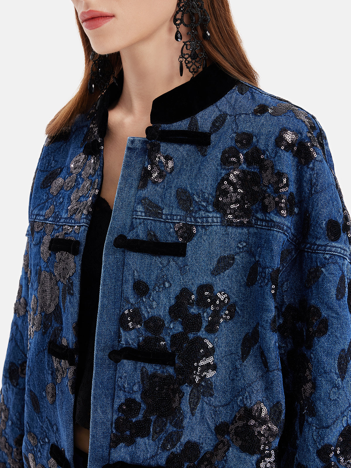 Embellished Sequin Embroidery Jacket