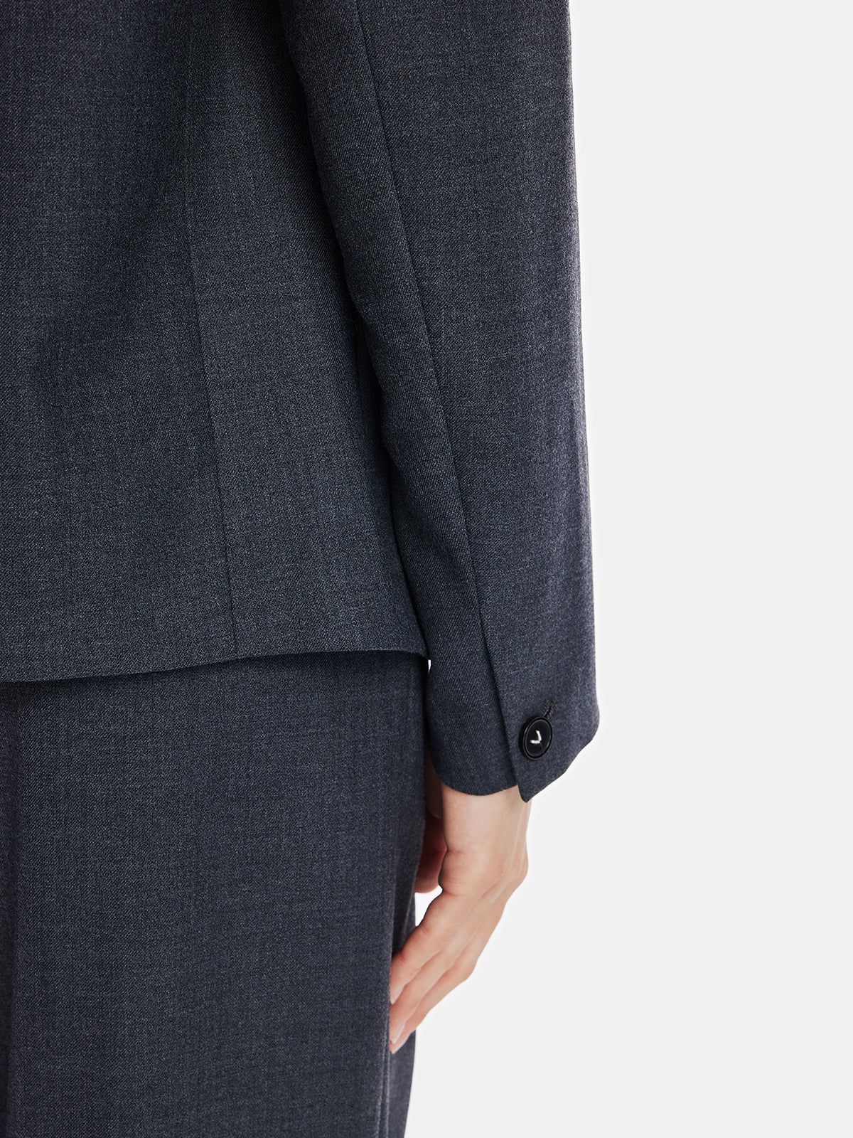 Wool Shoulder Pad Blazer