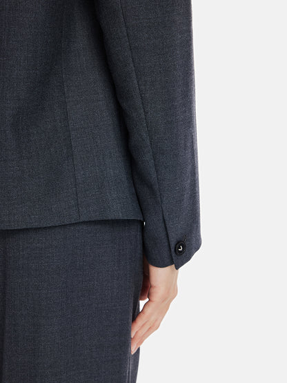 Wool Shoulder Pad Blazer