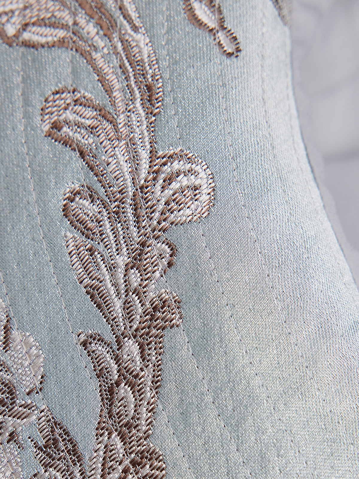 Hand-Beaded Sequin Floral Jacquard Hat