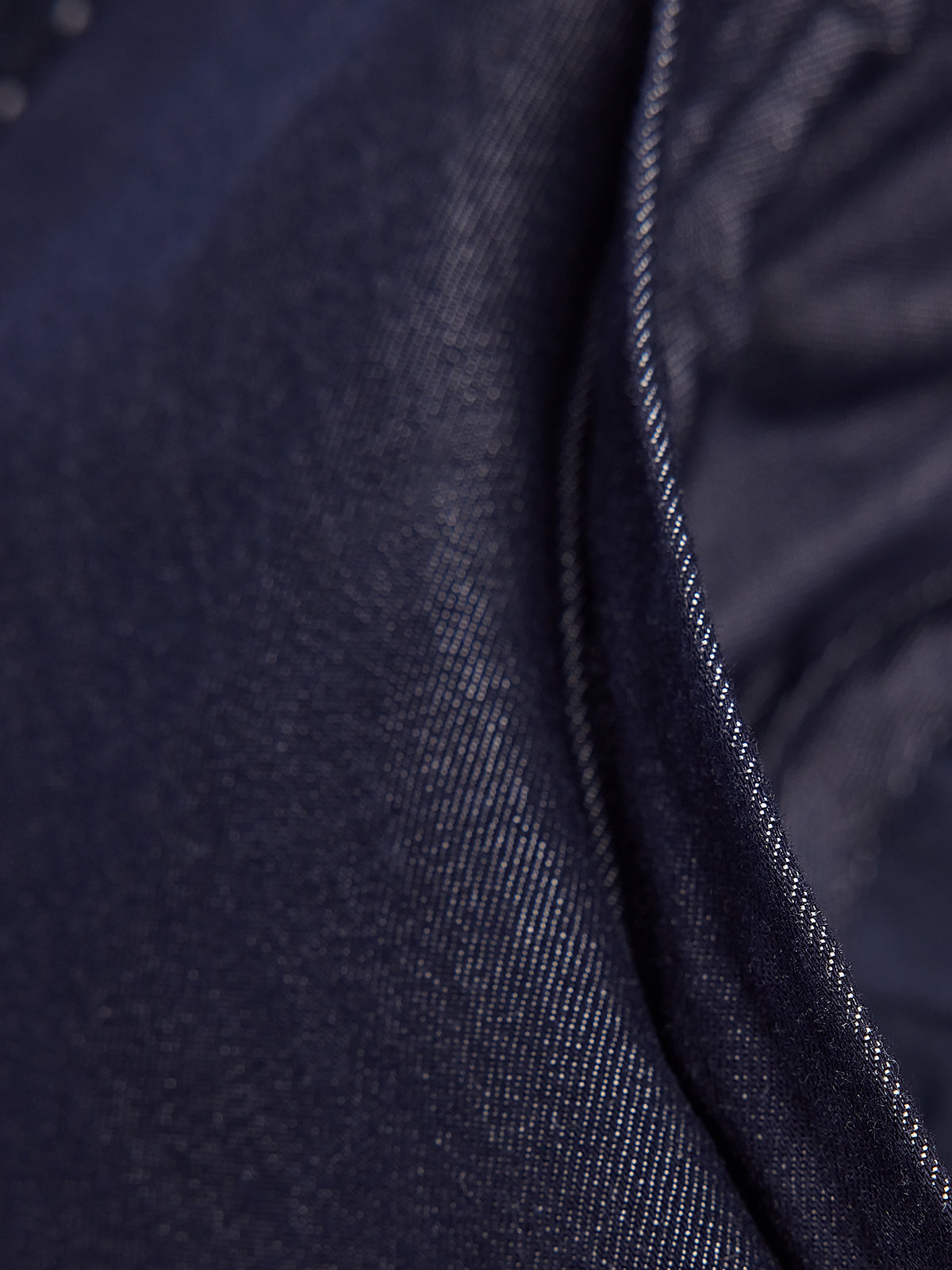 Hand-Beaded Floral Denim Raw-Edge Hat