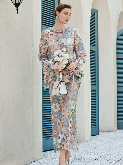 Custom Guipure Lace Floral Top