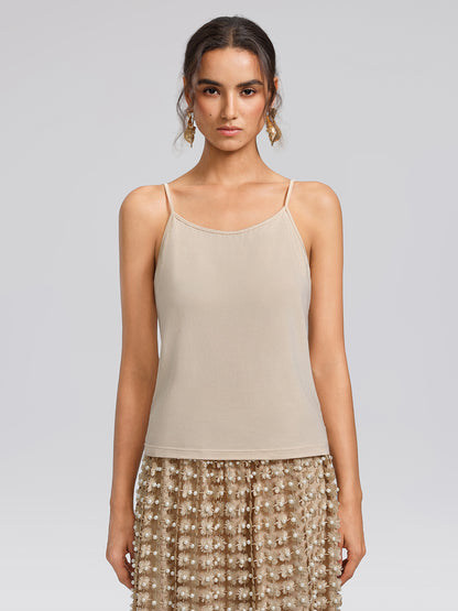 Stretch Cotton Layering Camisole