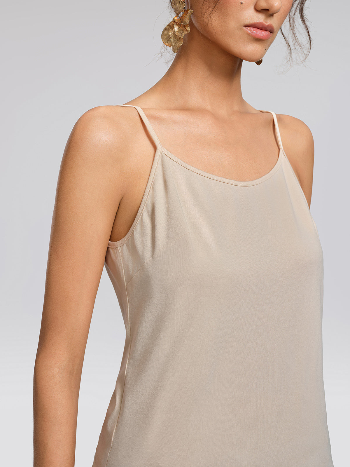 Stretch Cotton Layering Camisole