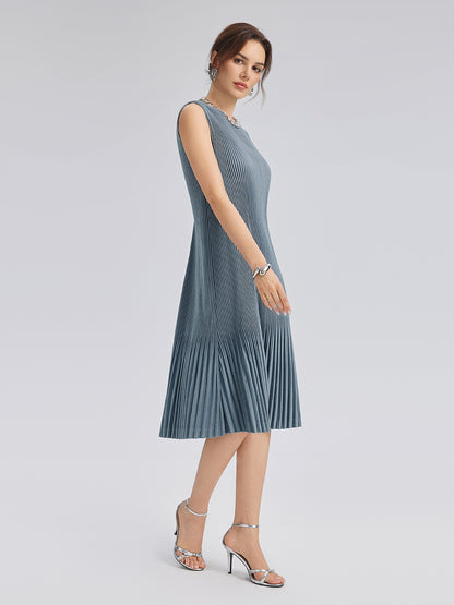 Pleated Knit Beaded Suit Set