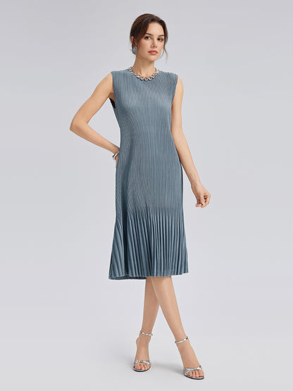 Pleated Knit Beaded Suit Set