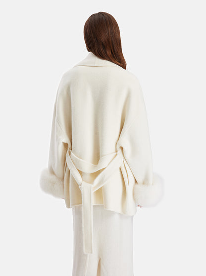 Minimalist Plush Cuffs Jacket