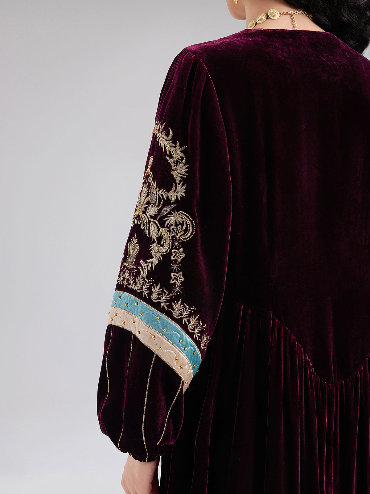 Limited Edition Embroidered Velvet Coat