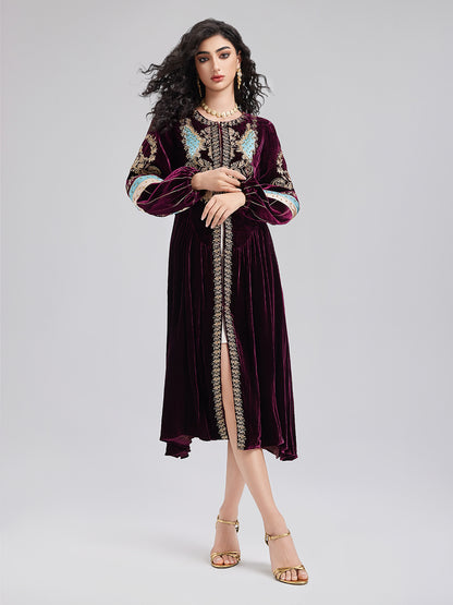 Limited Edition Embroidered Velvet Coat