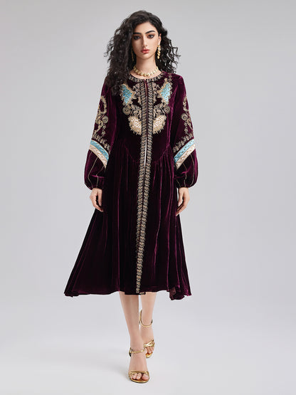 Limited Edition Embroidered Velvet Coat