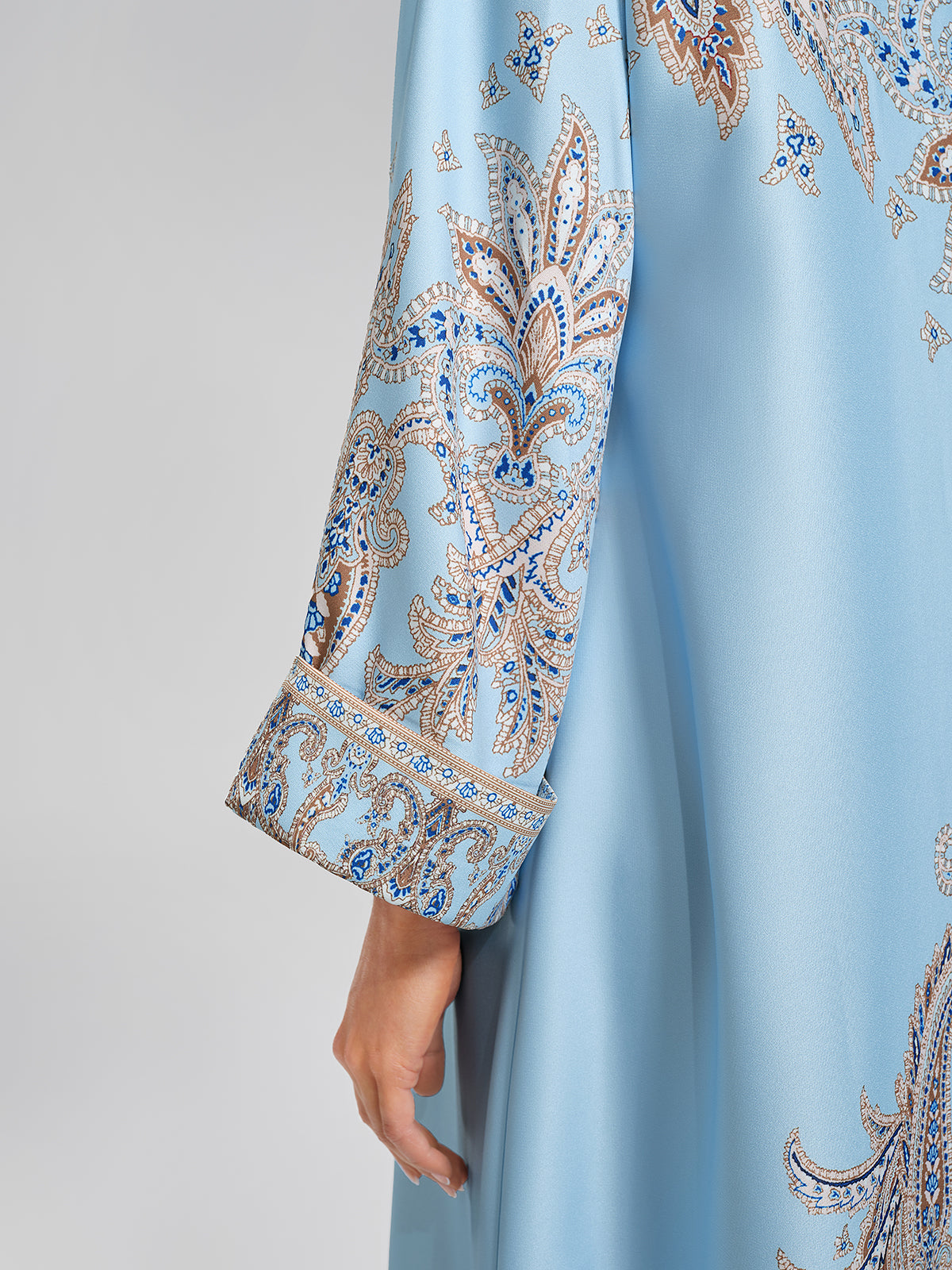 Paisley Hand-Beaded Relaxed Maxi Dress
