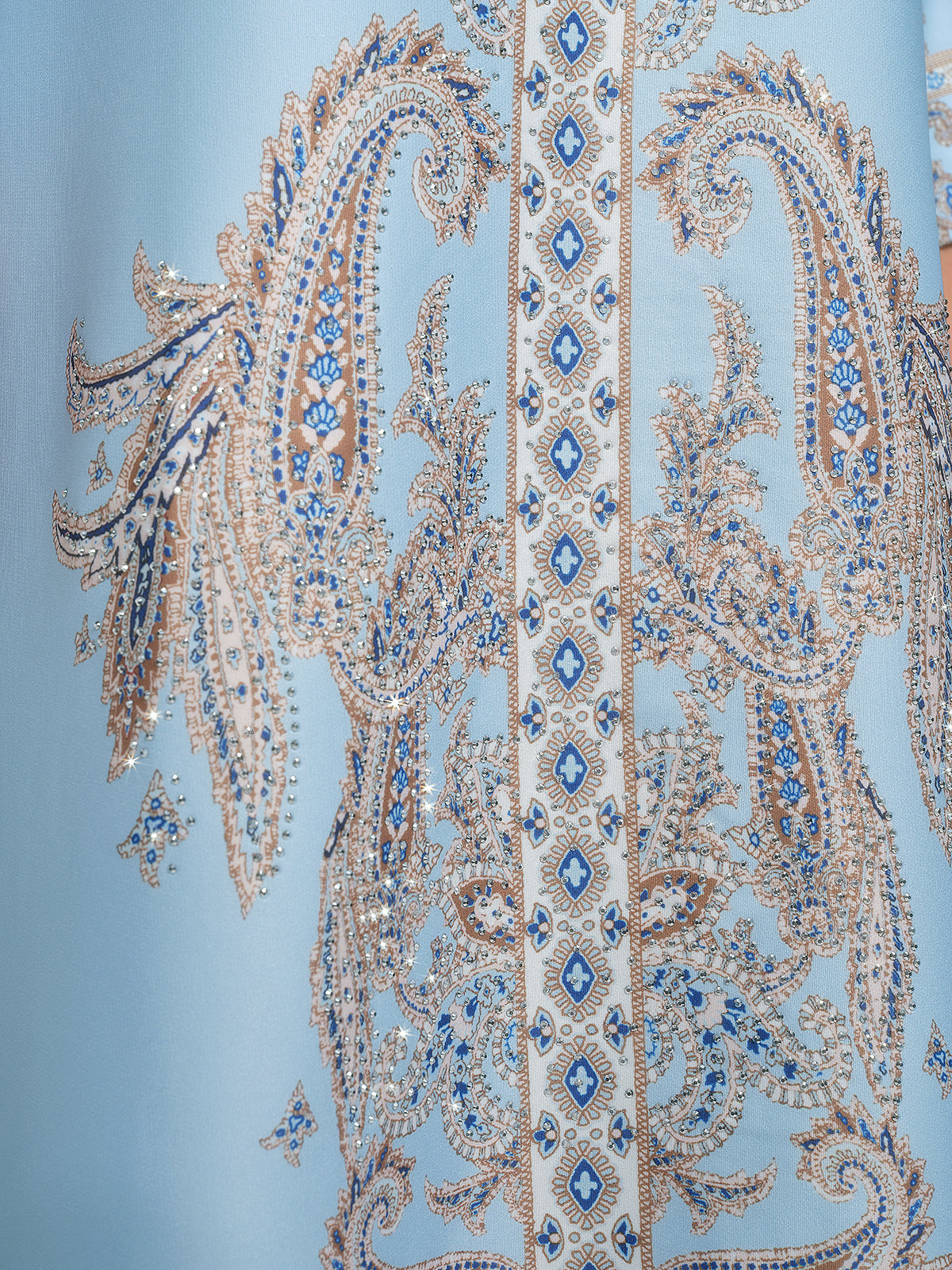 Paisley Hand-Beaded Relaxed Maxi Dress