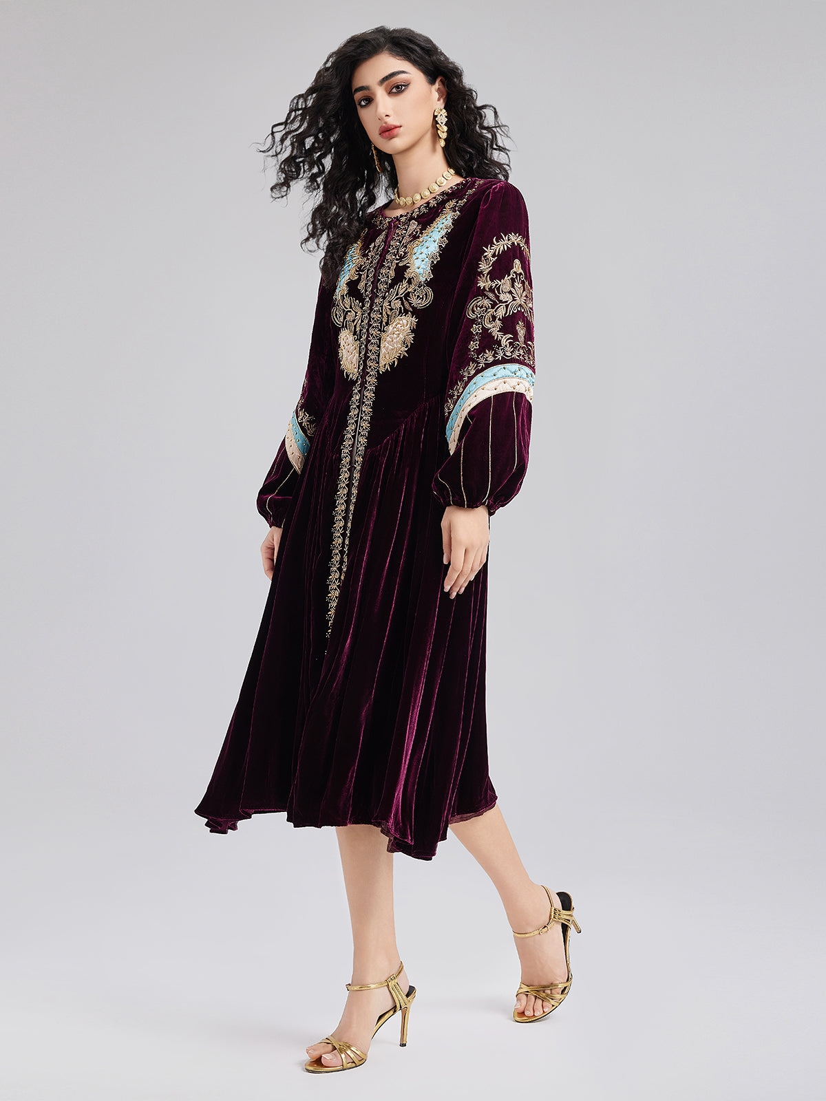 Limited Edition Embroidered Velvet Coat