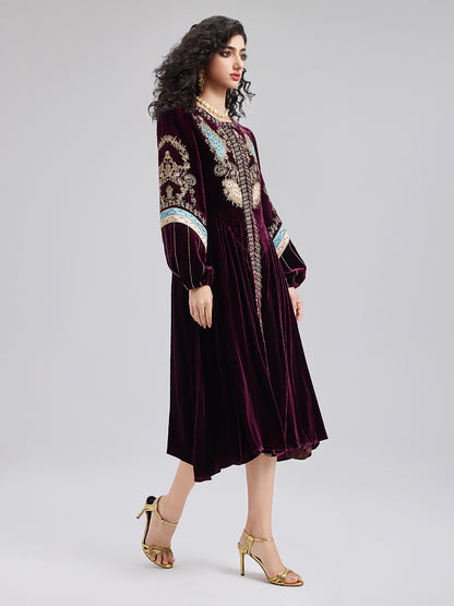 Limited Edition Embroidered Velvet Coat