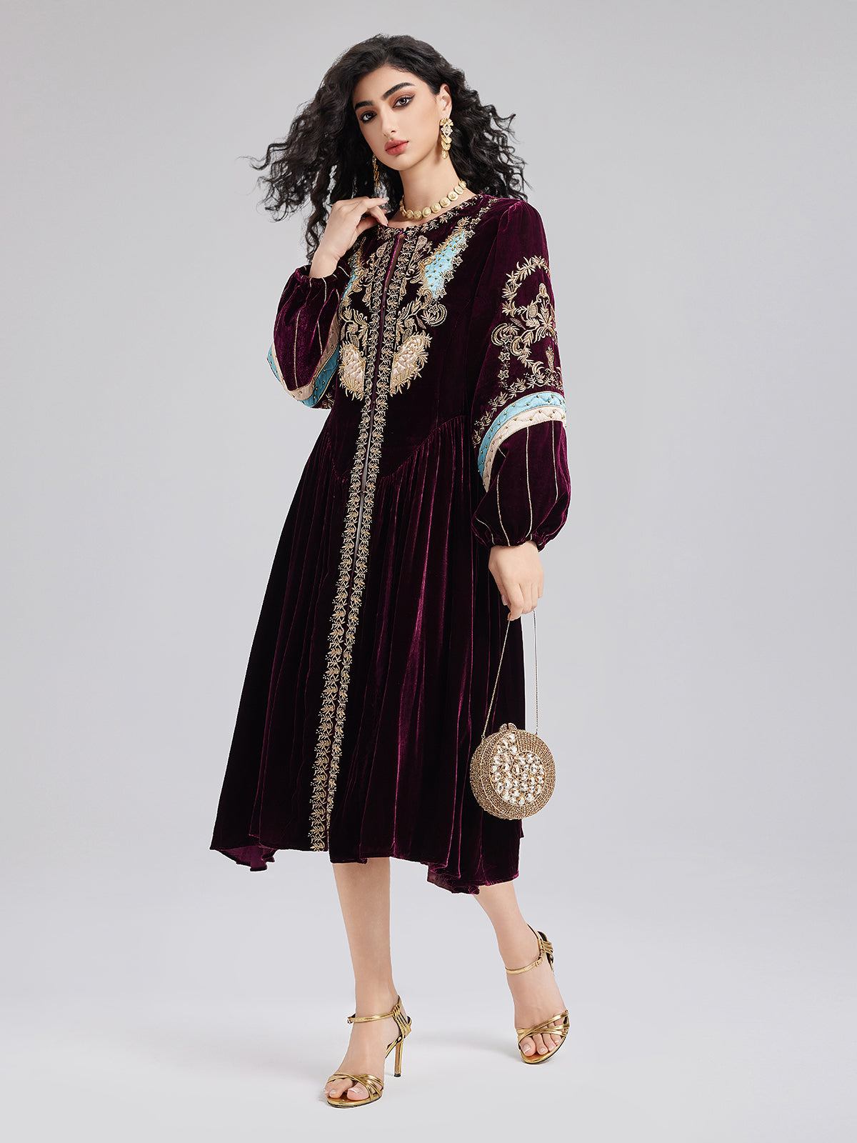 Limited Edition Embroidered Velvet Coat