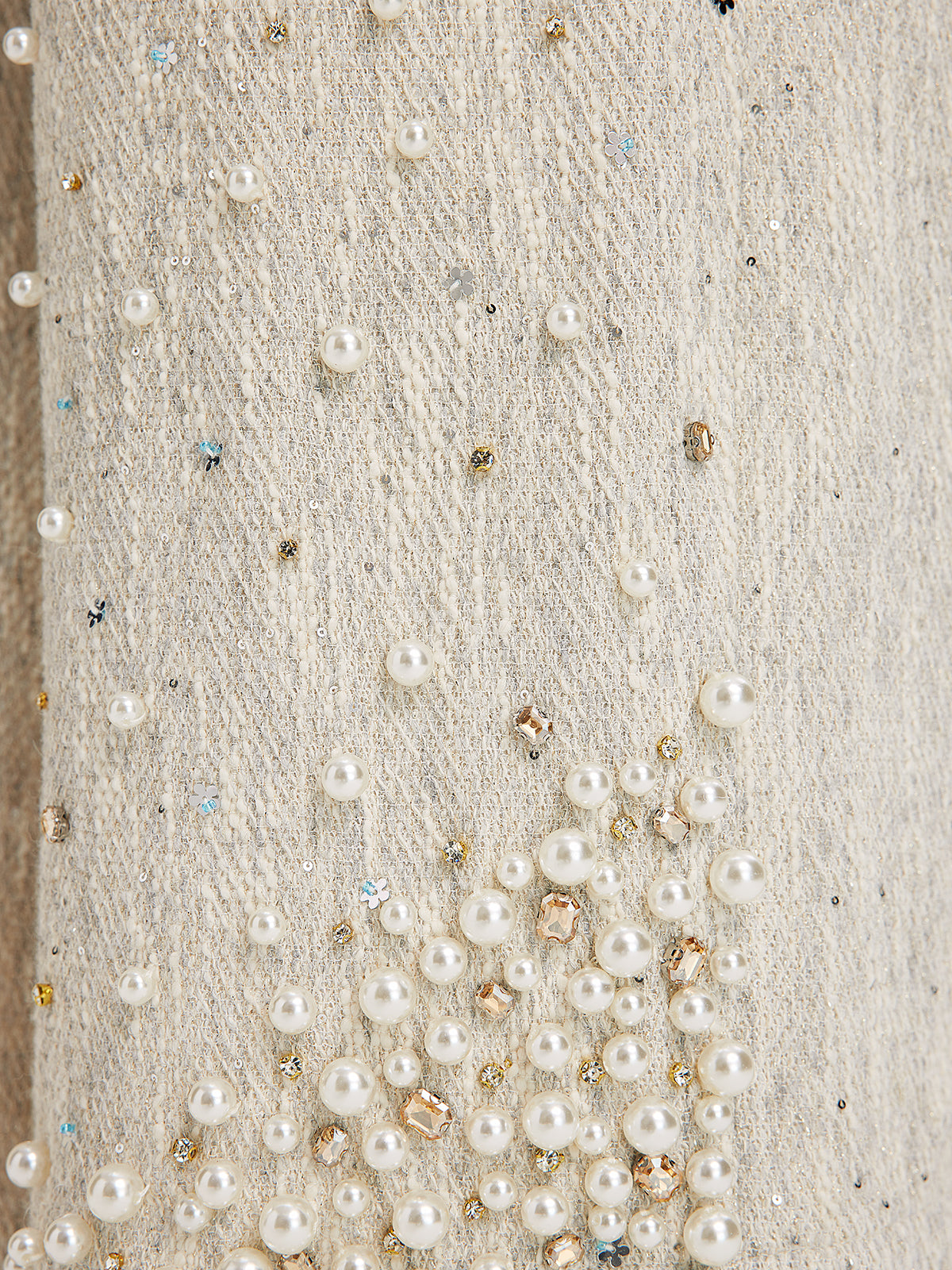 Hand-Sewn Pearl Textured Jacket