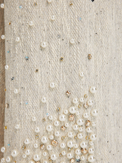 Hand-Sewn Pearl Textured Jacket