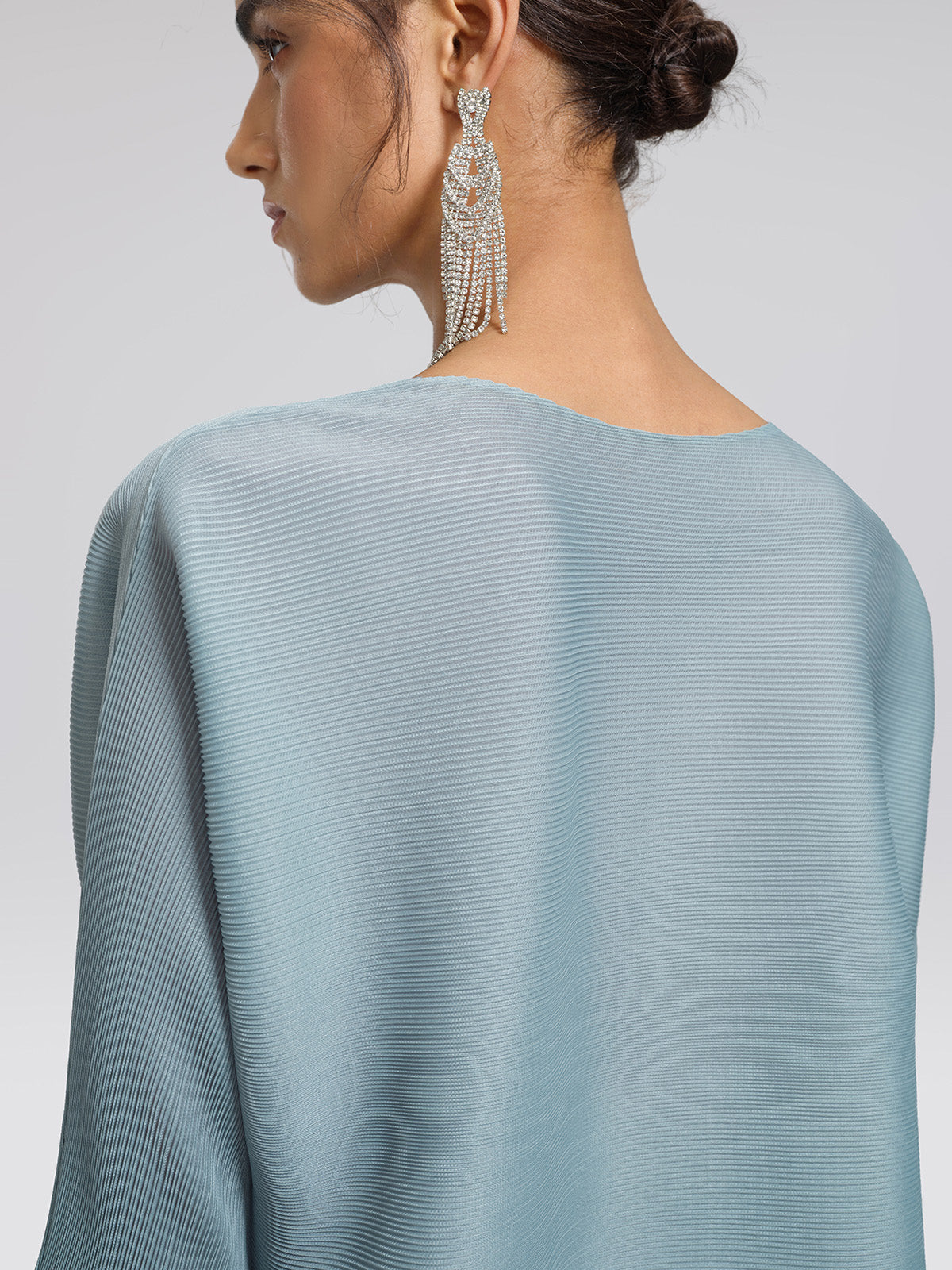 Final Sale | Pleated Textured Scallop-Trimmed Set