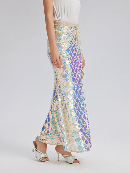 Layered Pearl Fringe Waist Chain