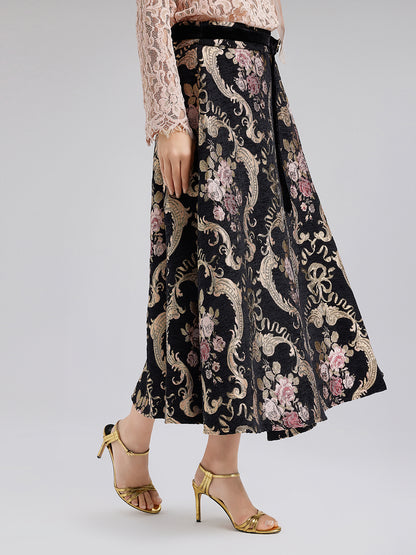 Chenille Jacquard Palace Skirt