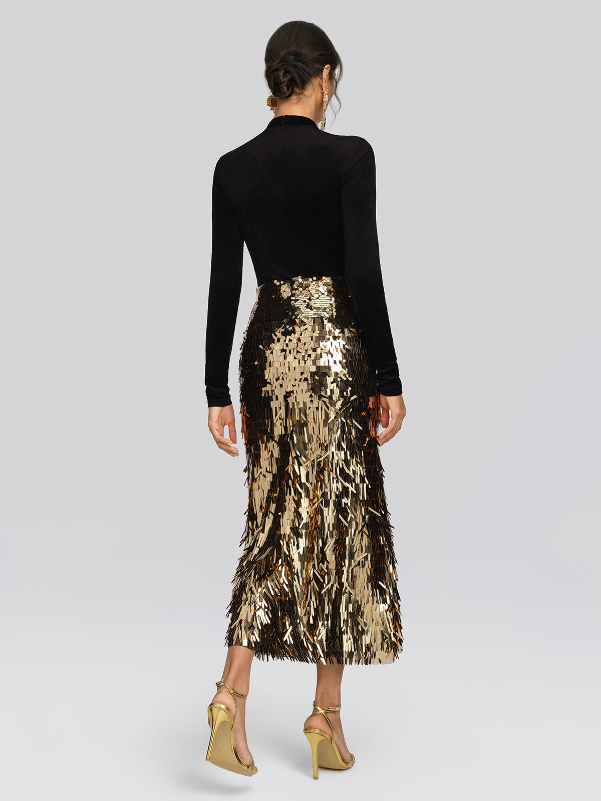 Gold Sequin Mermaid Skirt