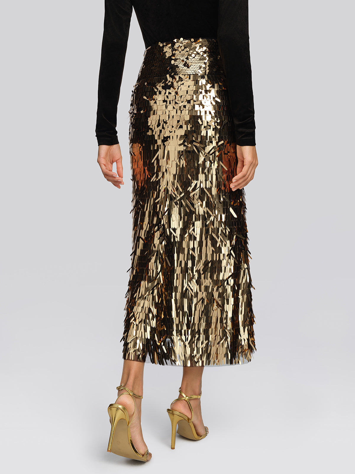 Gold Sequin Mermaid Skirt
