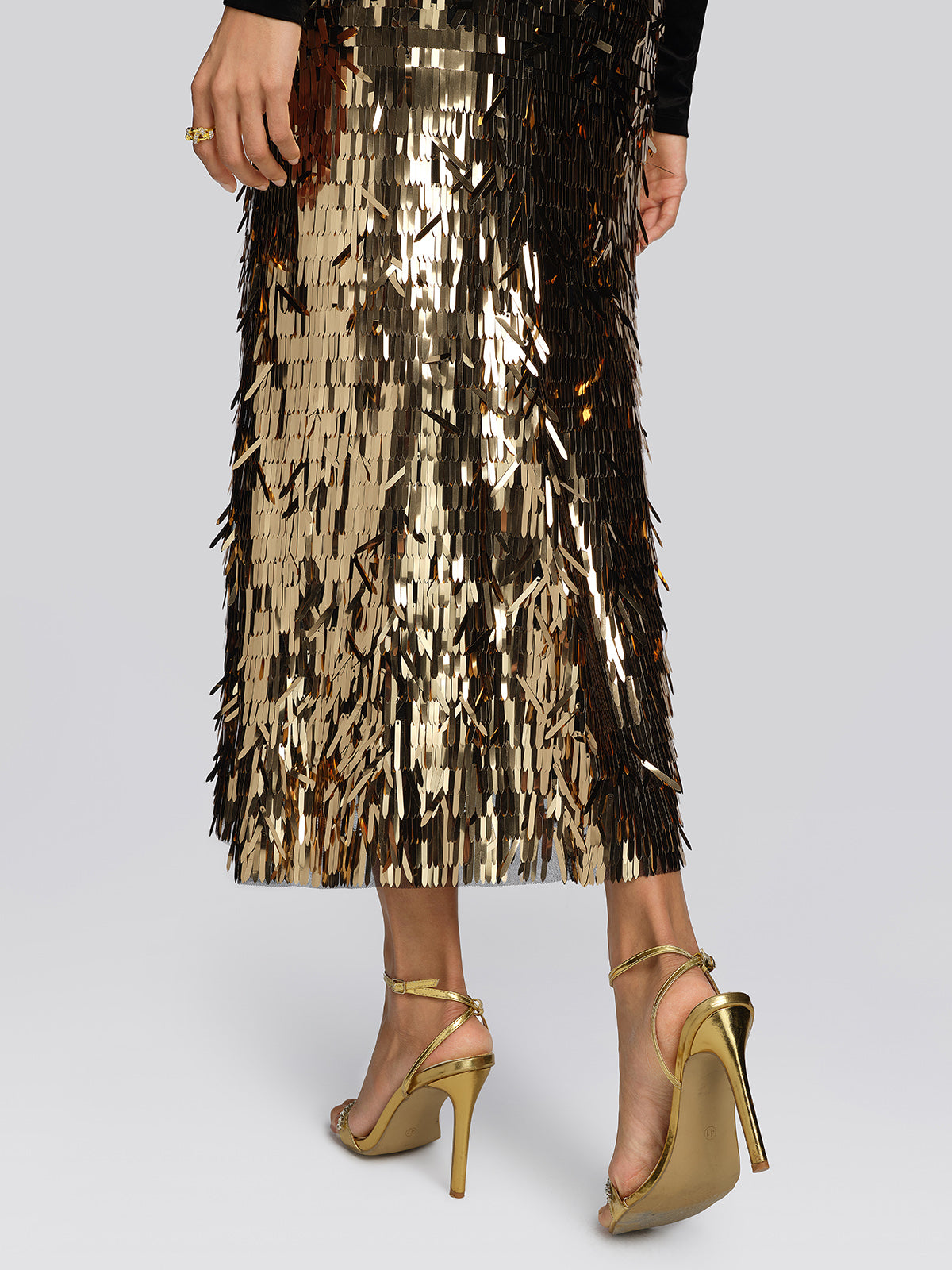Gold Sequin Mermaid Skirt
