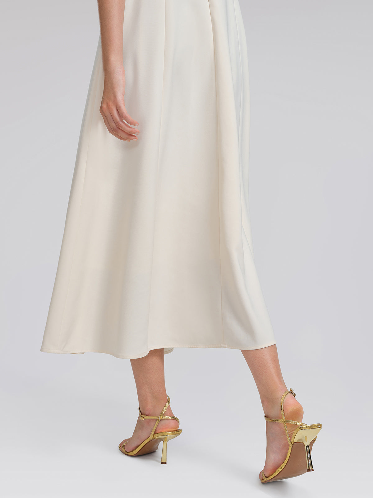 Hand-Beaded Sequin Waist-Cinching Dress
