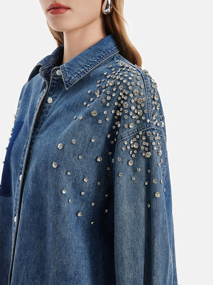 Beaded Denim Shirt