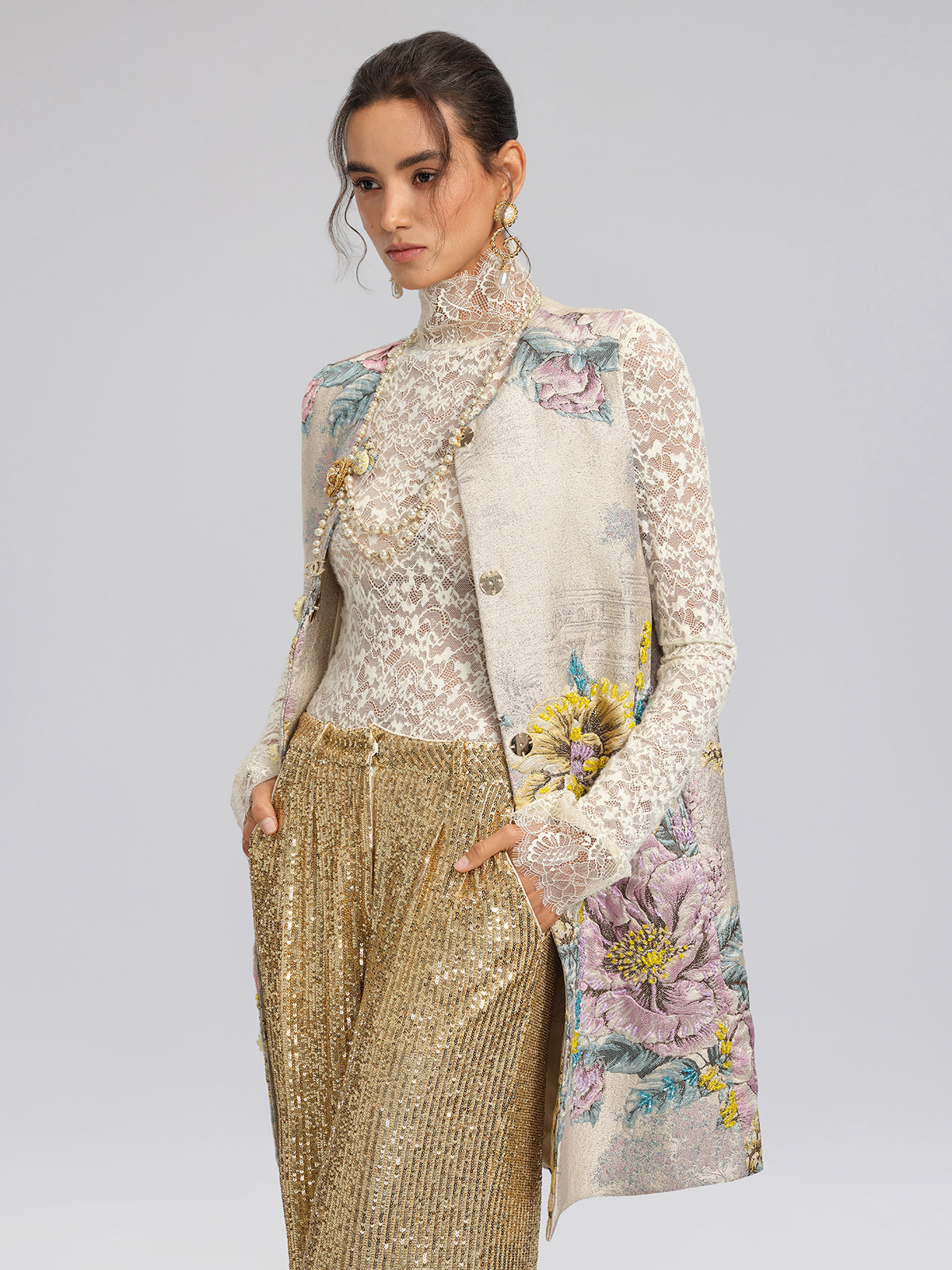 French Lace Pullover Top