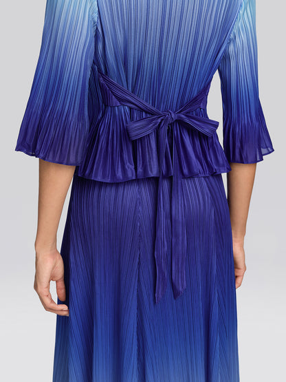 Pleated High-Waisted Gradient Set
