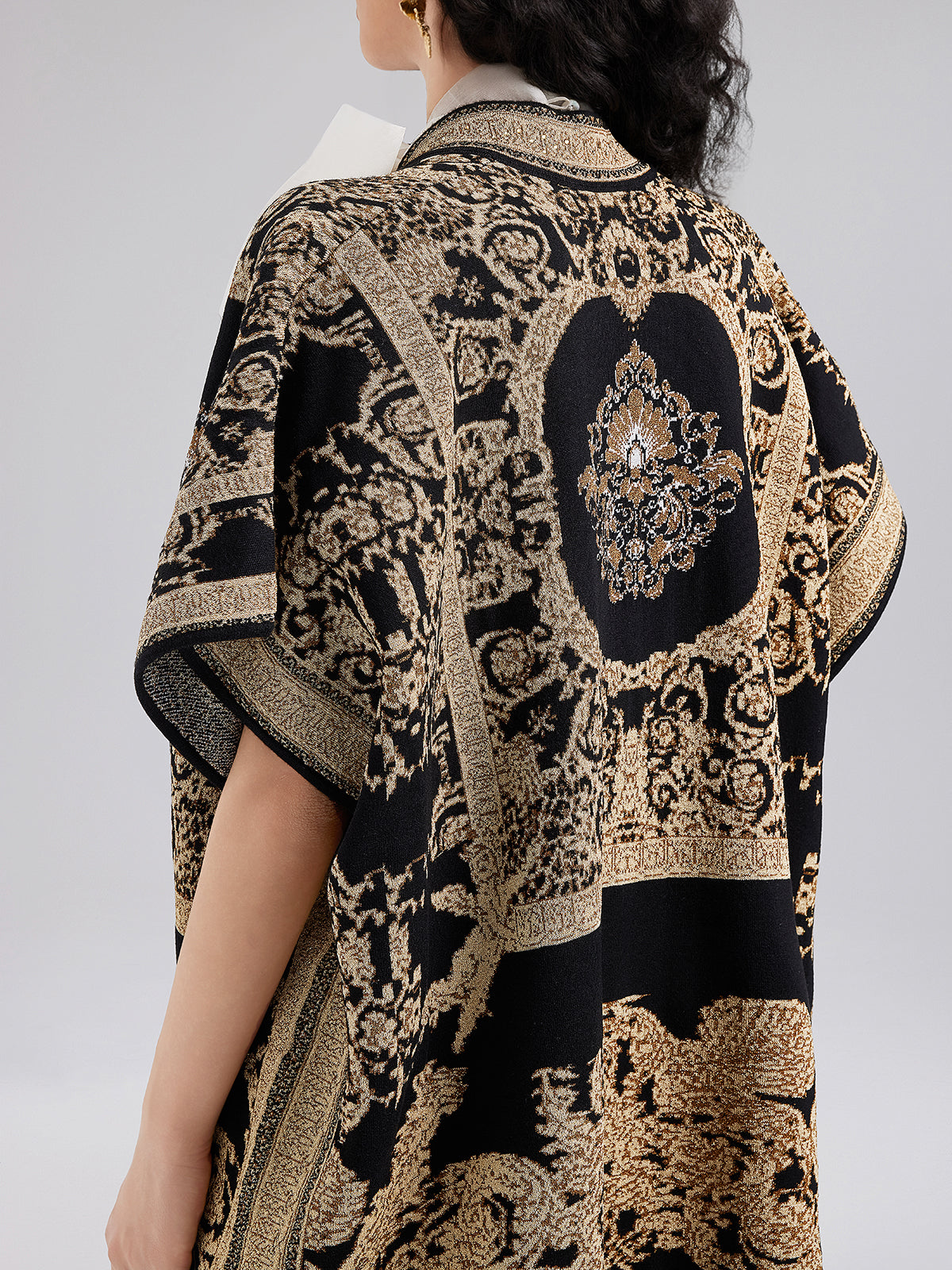 Final Sale | Regal Knit Jacquard Cardigan