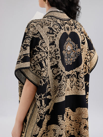 Regal Knit Jacquard Cardigan