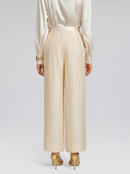 Court-Inspired Beaded Trousers