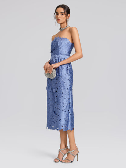 Embroidered Cutout Floral Maxi Dress